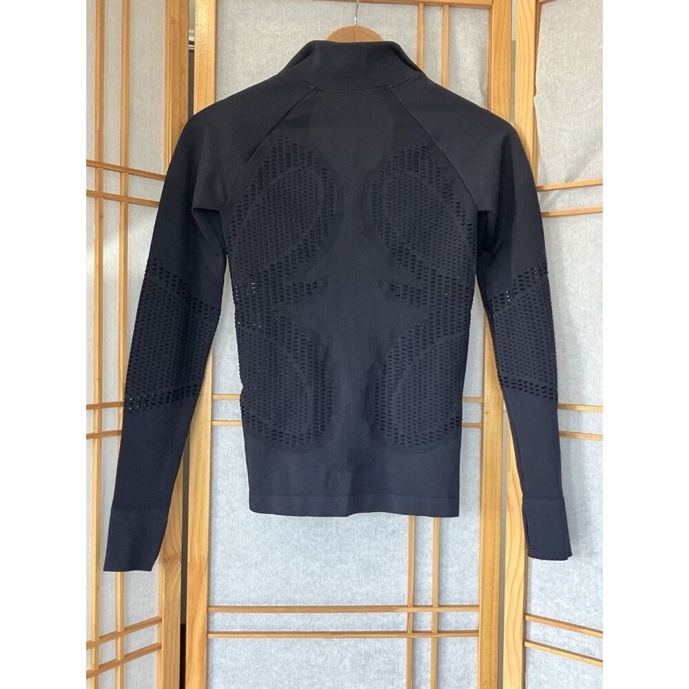 Fabletics Black Compression Fitted Full Zip Athletic Jacket XSmall, Running - Picture 5 of 7